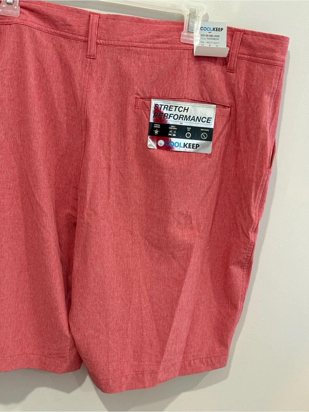 New Cool Keep 42 Stretch Performance Men's Lightweight Shorts w Pockets 843